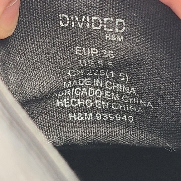 H&M Divided Womens Black Lace Up Boots 5.5 - Picture 16 of 16